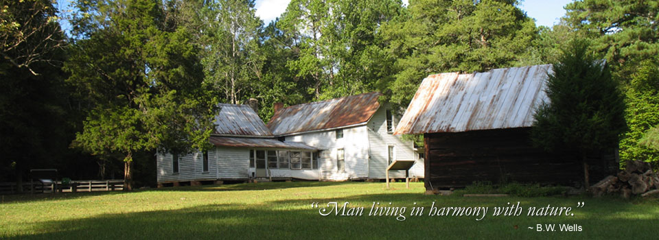 Man living in harmony with nature. ~ B.W. Wells