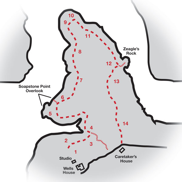 Rockcliff Farm - self guided tour map